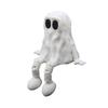 Halloween Ornament Cartoon Reading Ghost Pumpkin Shape Statue Waterproof Resin Figure Horror Themed Halloween Decor