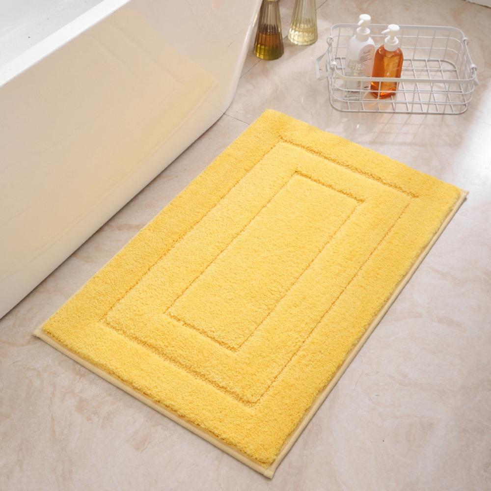 Print Sponge Bathroom Cashmere Thickening Mat Bath Non-slip Carpets In Wash Basin Bathtub  Floor Rug Shower Room Doormat Memory Foam 3D Pad