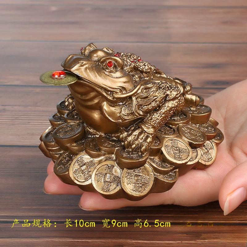 

Счастливая жаба фэн-шуй китайская золотая лягушка жаба монета настольное украшение счастливый подарок автомобильное украшение