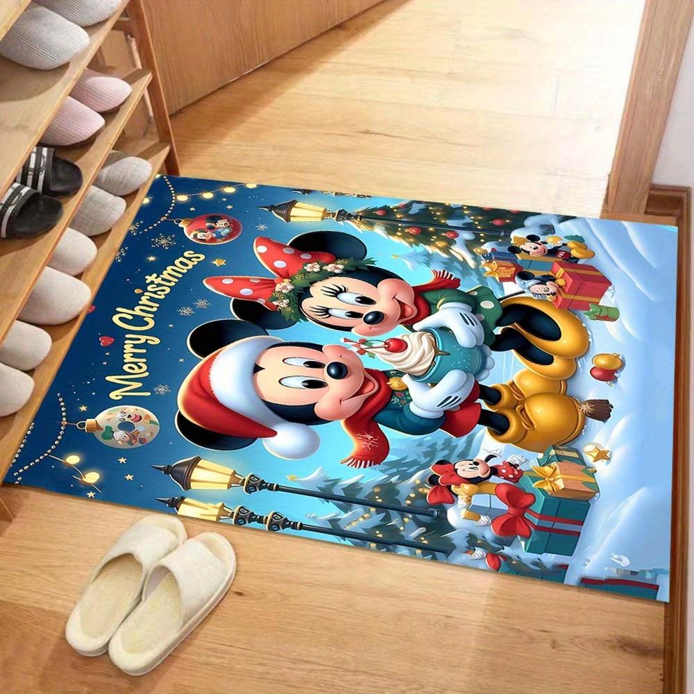 

1pc Mickey Mouse Minnie Pattern Carpet Area Rug, Bedroom, and Playroom - Durable, Stain-Resistant, and Easy to Clean, Living Room, Laundry R 60cm by 90cm