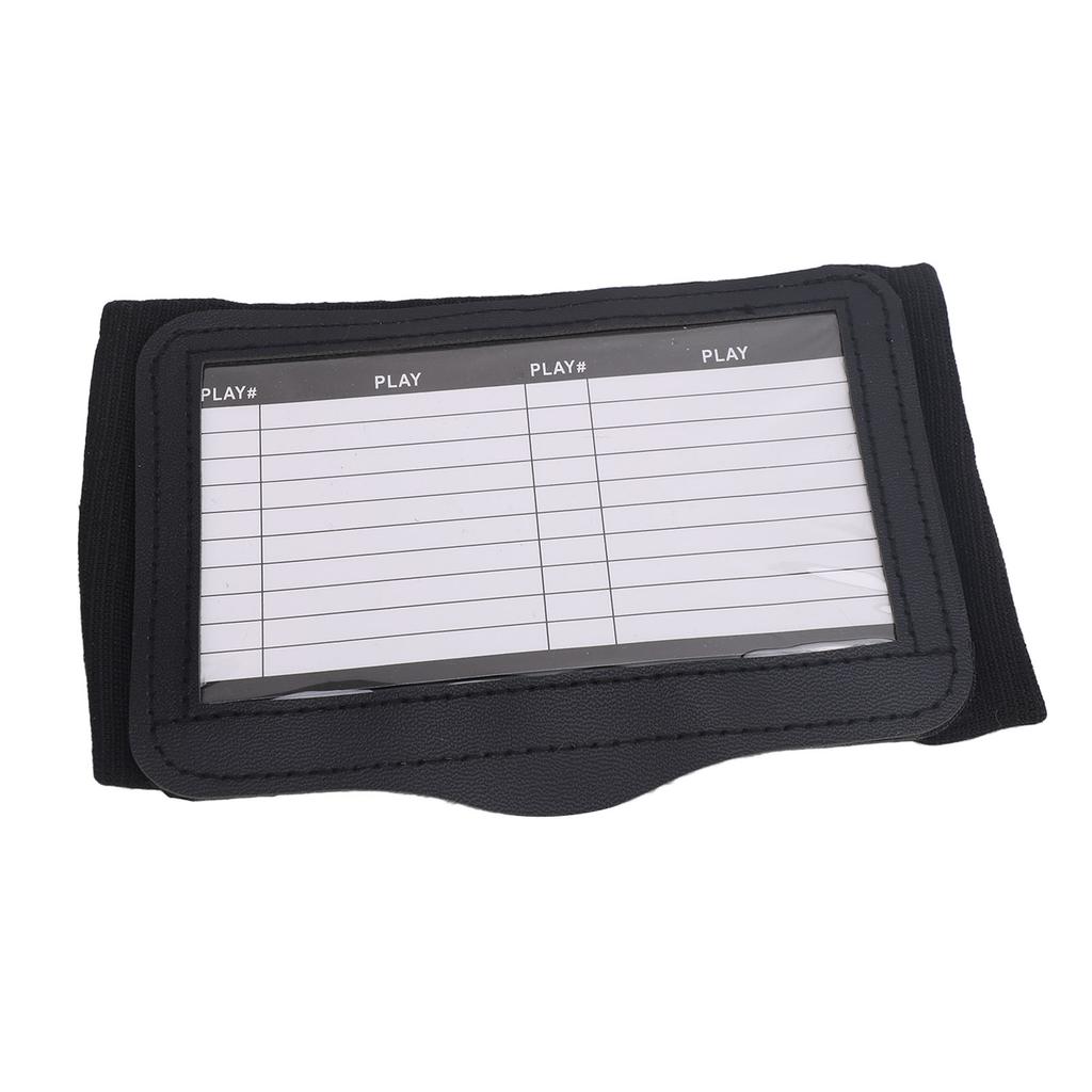 Fascia da Polso per Calcio Playbook da Polso Allenatori Calcio Play Fascia da Polso per Calcio Baseball Nero