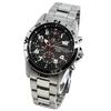 SEIKO Chronograph Japanese black x silver metal SND375P1, movement, band, men's watch