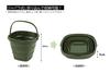 Captain Stag UW-1533 Folding Soft Bucket, Compact and Easy To Store, Olive