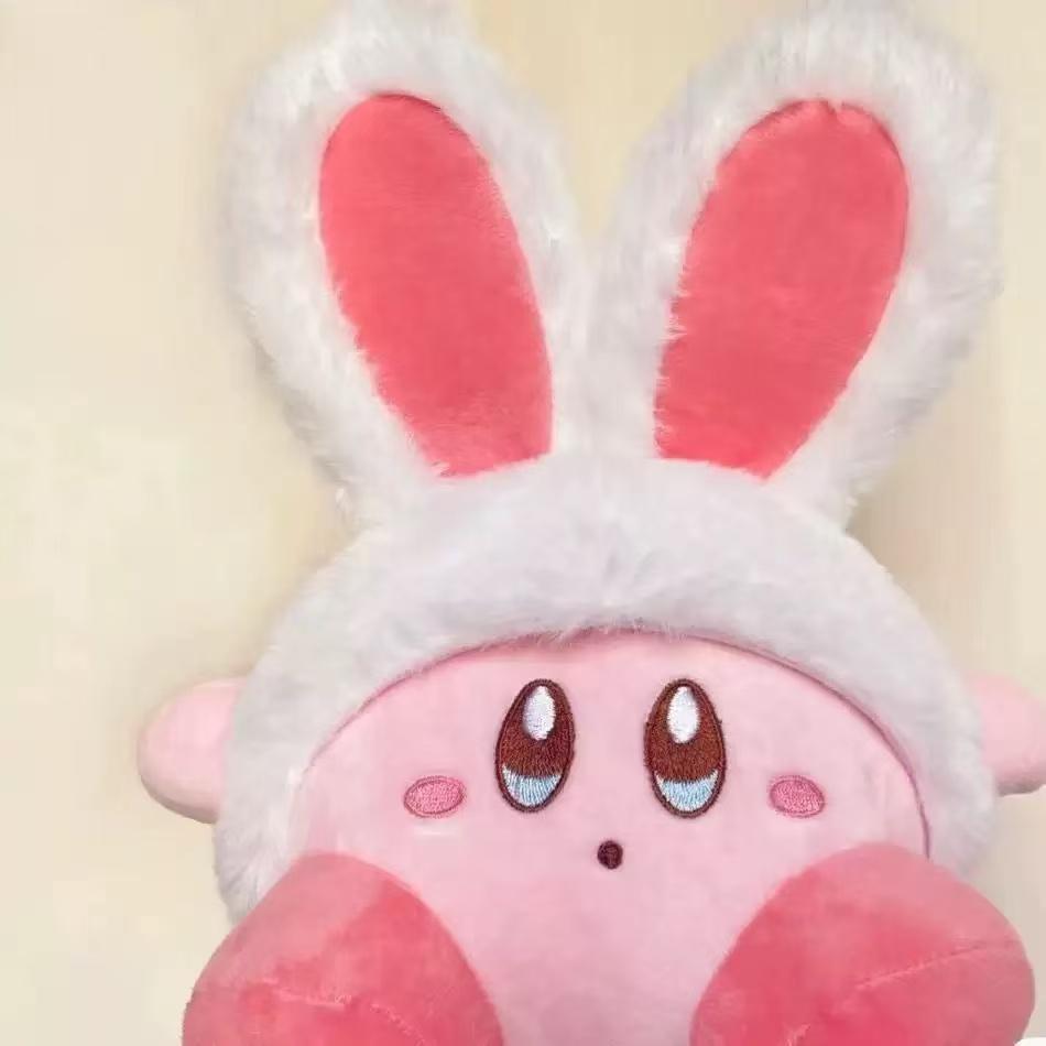 Rabbit Ear Kirby Plush Toys Hug Pillow Grabbing Machine Doll Room Decoration Children Girl Holiday Gift S Cuddly Stuffed Fluffy Huggable Kawaii