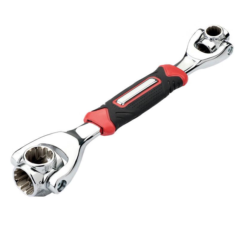 8-in-1 Dog Bone Socket Wrench: 8-19mm Car Repair Tool, 48-in-1, 52-in-1 Non-magnetic Loose (Rebar Steel)
