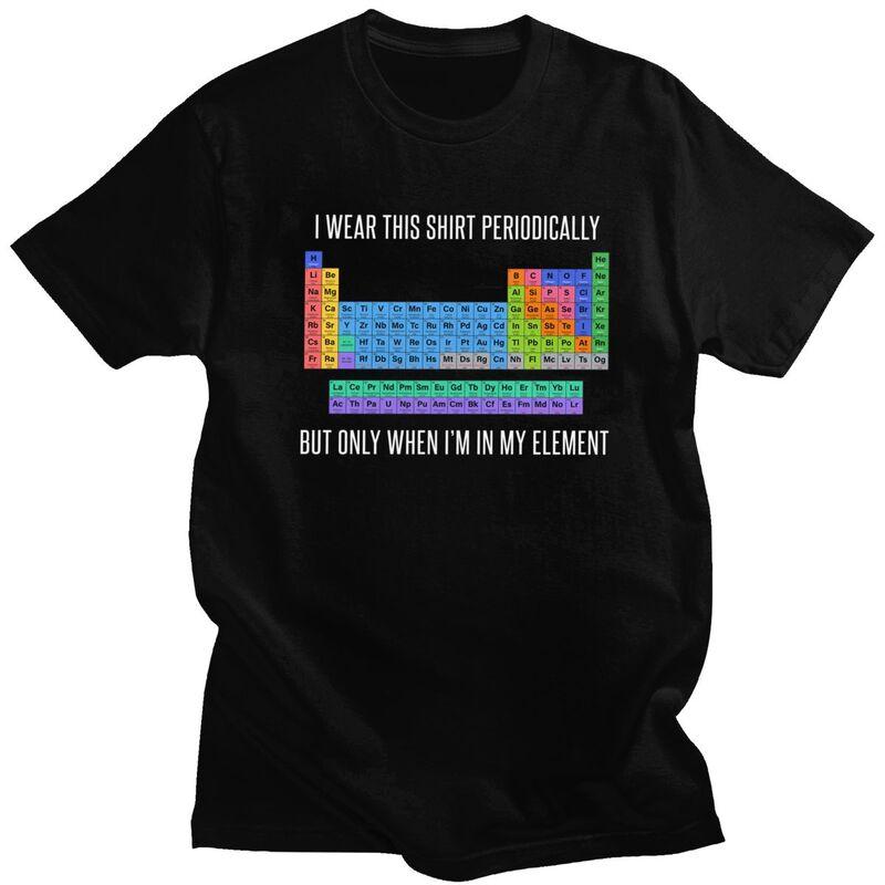 Funny Chemistry Periodic Table Science Teacher Gift T Shirts ShortSleeve Tshirt Streetwear Tee Tops Loose Oversized Clothes