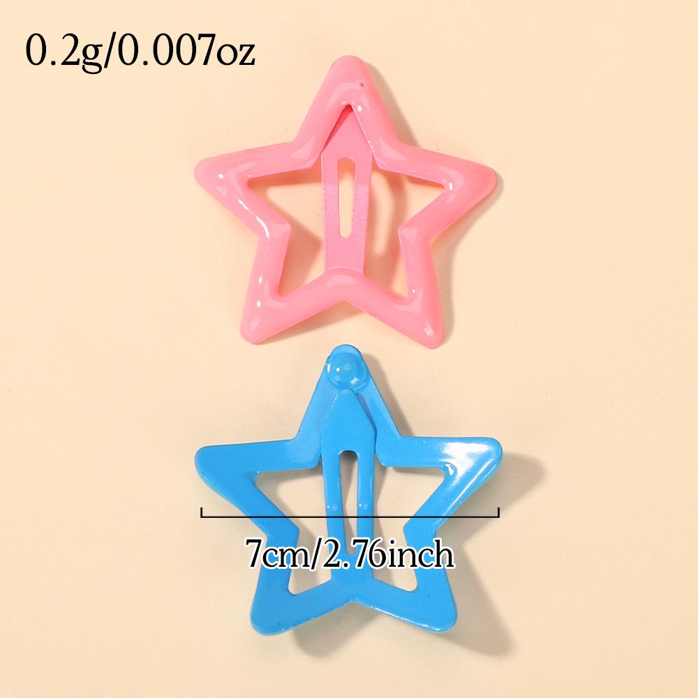 10pcs/set Cute Colorful Star Waterdrop Shape Hair Clips for Girls Children Lovely Hair Decorate Hairpins Kids Hair Accessories