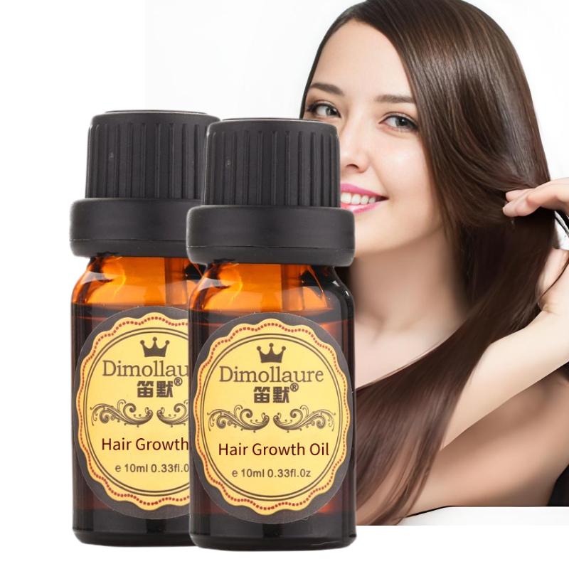Dimollaure Huile de Croissance Capillaire Améliorer la Chute de Cheveux Croissance Cheveux Épais Essence Soin du Cuir Chevelu