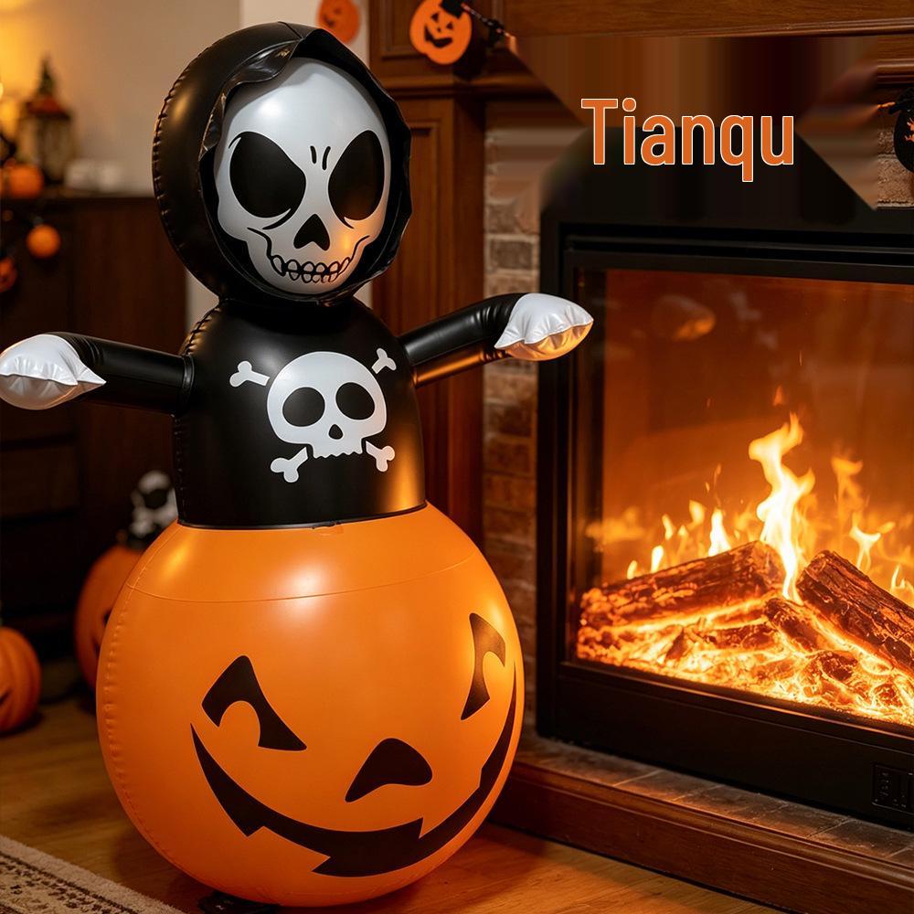 Halloween Pumpkin Inflatable Tumbler Toy & Ornament