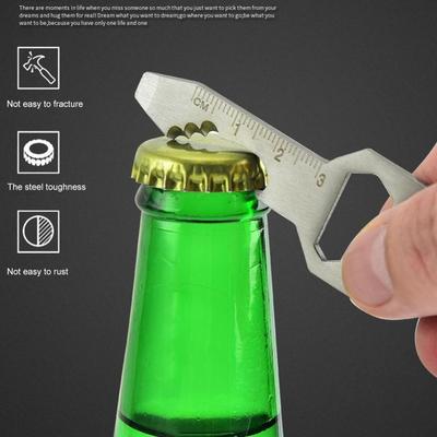 Wrench Utility Gadget 6 In 1 Multi Tool Keychain Multipurpose Multi-use Mini Tool  Pendant