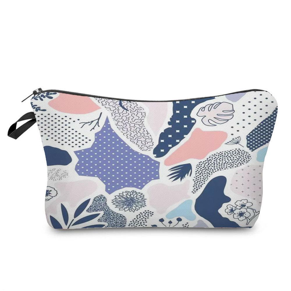 Women Flower Print Cosmetic Bag Toiletries Organize Travel Storage Case 6764