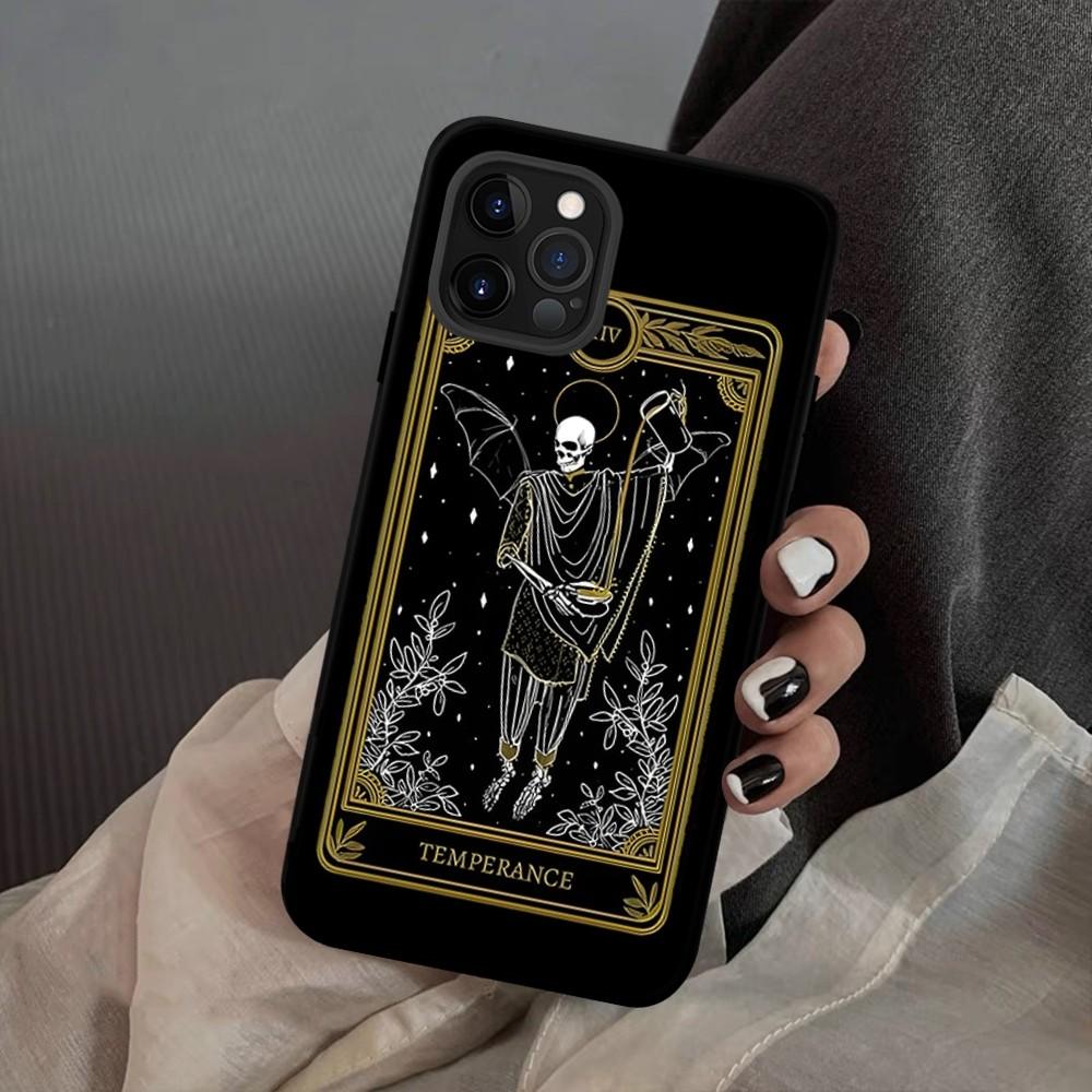 Death Tarot Phone Case For iPhone 15 14 11 12 13 Mini Pro XS Max Cover 6 7 8 Plus X XR SE 2020 Funda Shell