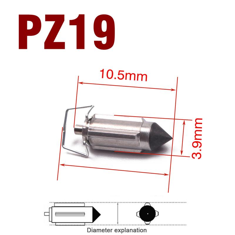6 Stück Vergaser-Ventilnadeln Reparaturteil Für PZ16 PZ19 PZ20 PZ22 PZ26 PZ27 PZ30 CG125 GY6 50 125CC Motorradteile