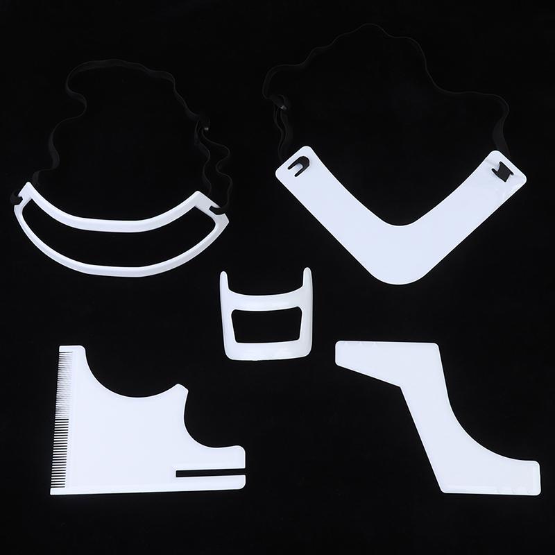 5 Stück/Los Bartkamm Salon Bartstyling Vorlage zum Bartformen Trimmerwerkzeug