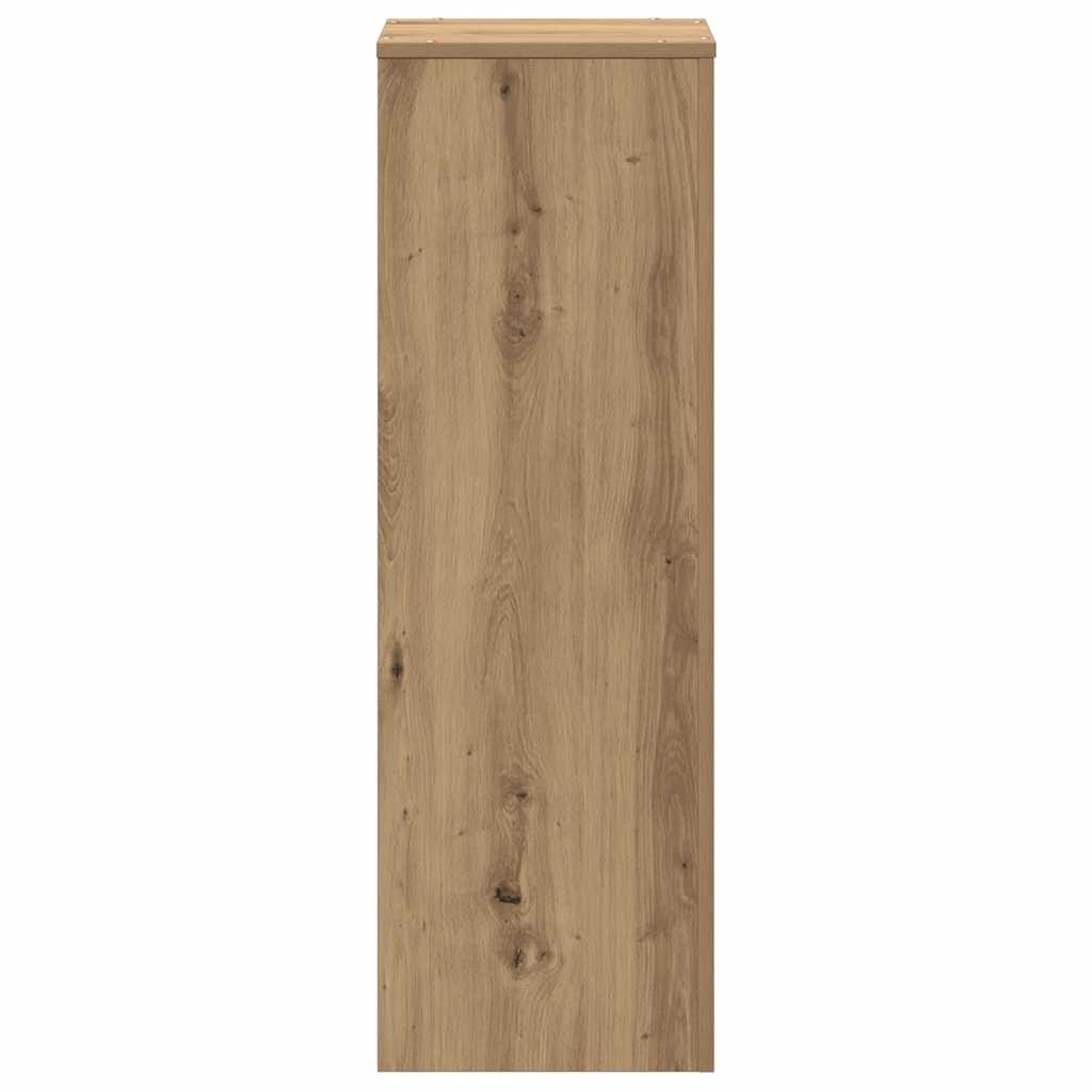 Artisan Oak Plant Stand 33 x 33 x 100 cm Wood Based Material
