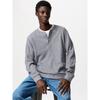 Uniqlo Waffle Henley Neck T  Long Sleeve 