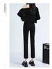 Women's High-Waist Slim Fit Black Cigarette Pants (2025 Spring Collection)