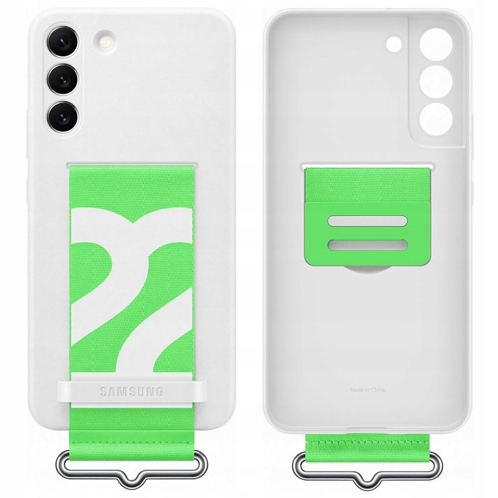 Etui Samsung Ef-Gs906Tw S22+ S906Biały/White Silicone Cover Strap