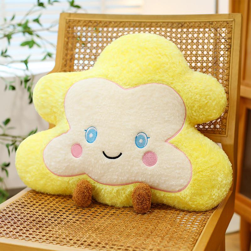 Nordic Minimalist Cloud Pillow With Plush Animal Design For Living Room Decor