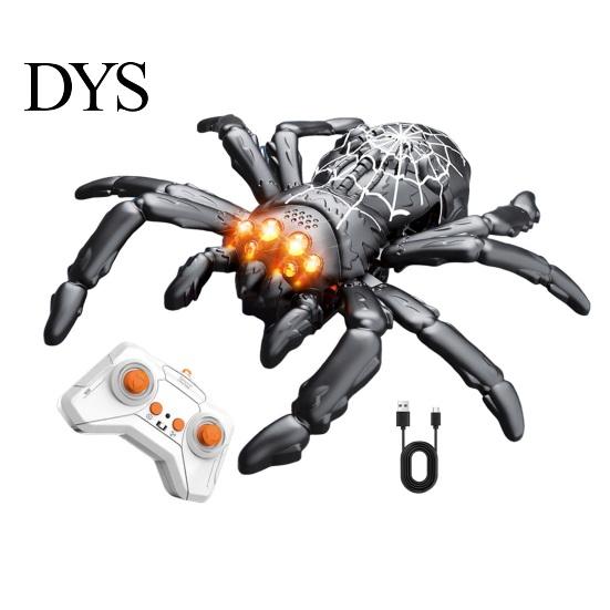 360 Degree Rotating Vehicles RC Wall Climbing Spider Toy, Rechargeable Crawler Spider, Remote Control Vacuum Adsorption Crawling Gadgets Spins