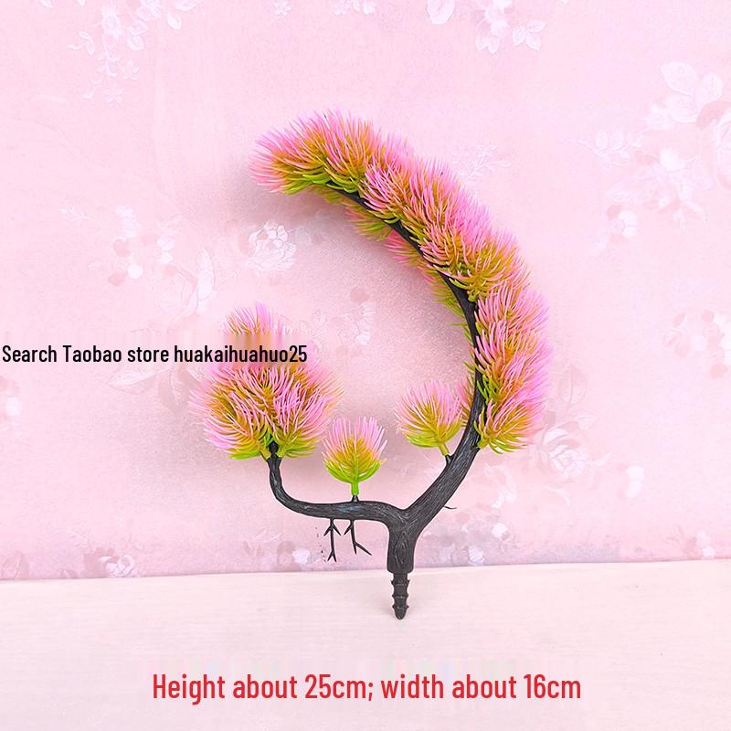 Artificial Pinus Thunbergii Tree Branch – Indoor/Outdoor Decorative Faux Greenery and Flower Arrangement.