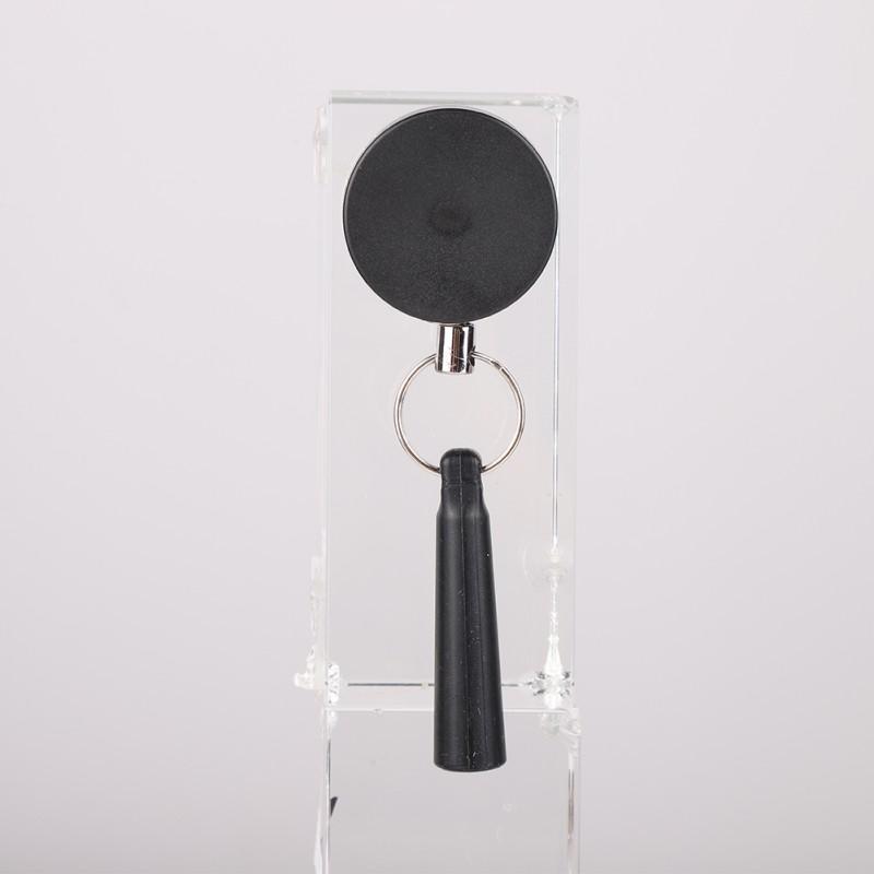 Suport de creion retractabil din oțel inoxidabil, din silicon, din ABS, anti-pierdere frânghie, breloc, clemă pentru curea