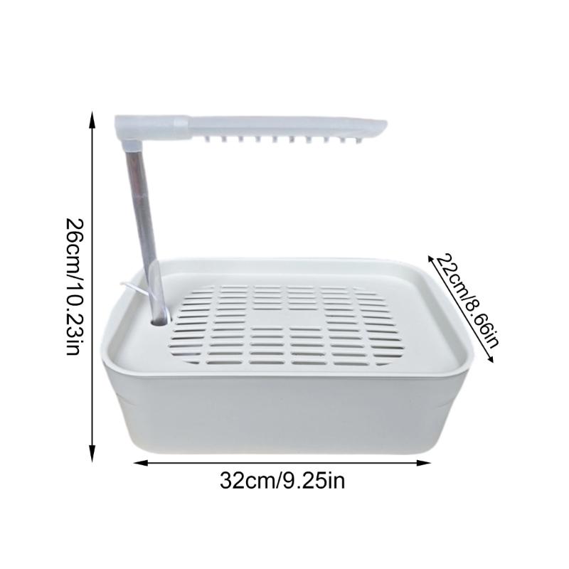 USB Power Electric Parrots Bath Tub Shower Basin with Easy Control Water Flows for Small To Large Bird Daily Shower Use