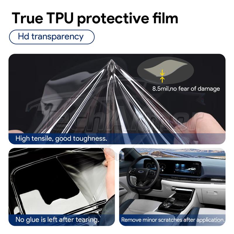 Car Interior TPU Protector Anti-scratch Film For Ford Territory Equator 2024-2025 Protective Transparent Stickers Accessories