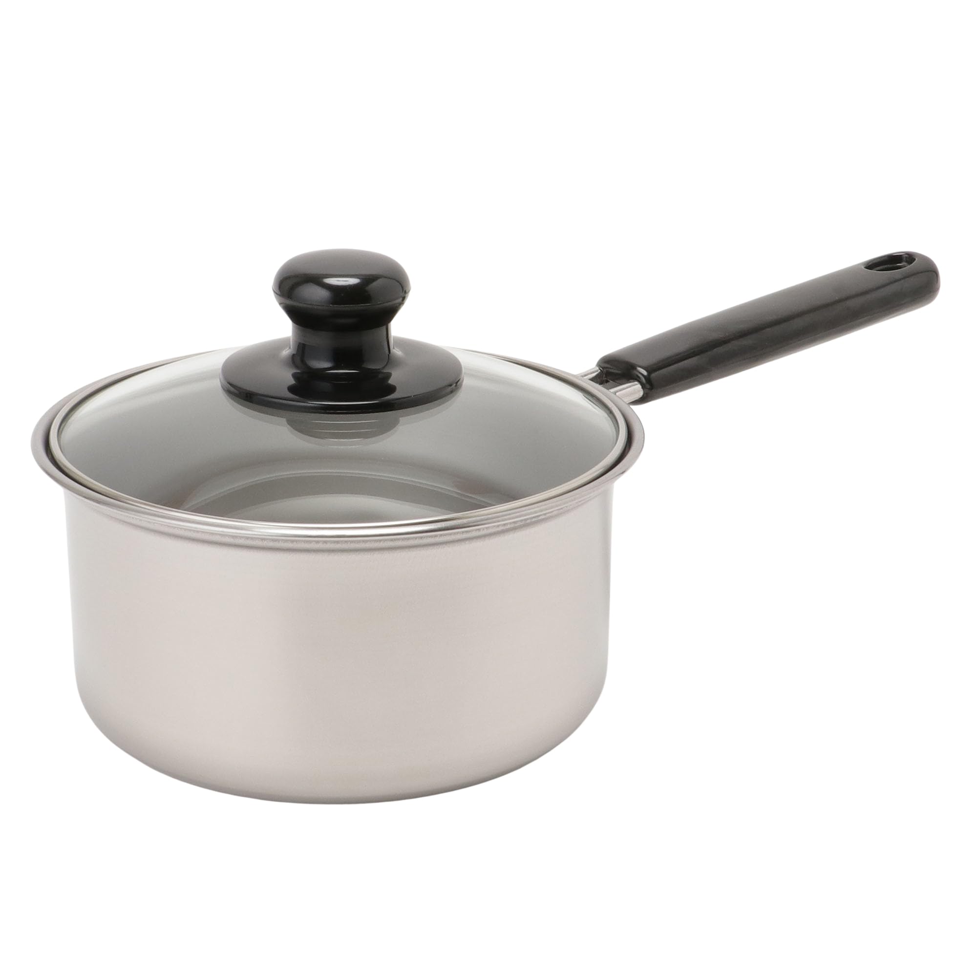 

Maruyama Giken Regula with Glass Stainless Induction and Gas Stove Made in Saucepan, 16cm, 1.8L, Lid, ES-714, Steel, Compatible, Japan, Tsubame-Sanjo