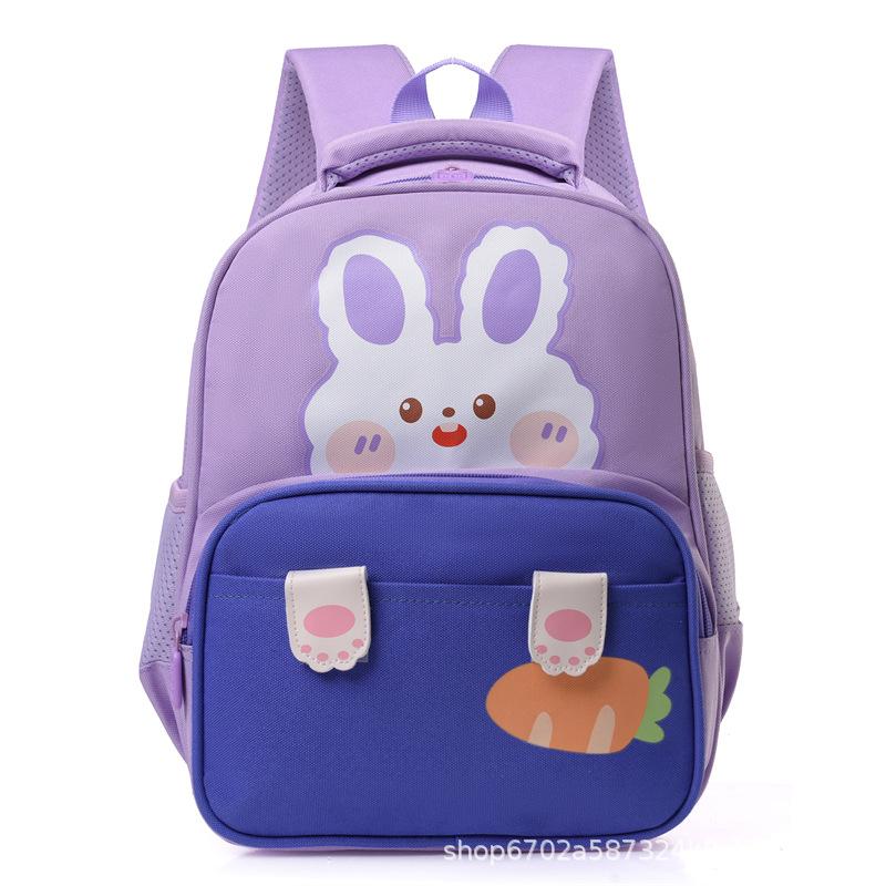 Elementary School Bag Fashionable Children's Backpack Boys and Girls New Cartoon Cute Oxford Cloth Backpack Strong and Durable