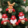 Pendant Christmas Tree Decorations Santa Claus Snowman Elk Bear Bell Ornaments