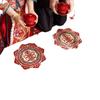 Wedding Ceremony Kneeling Cushions: Double Happiness Set for Bride