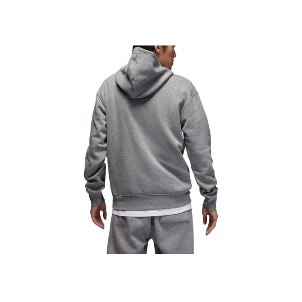 Jordan Fleece-Lined Hoodie With Drawstring Knit Long Sleeve Sweatshirt Men Tops Carbon-Grey FD7546-091