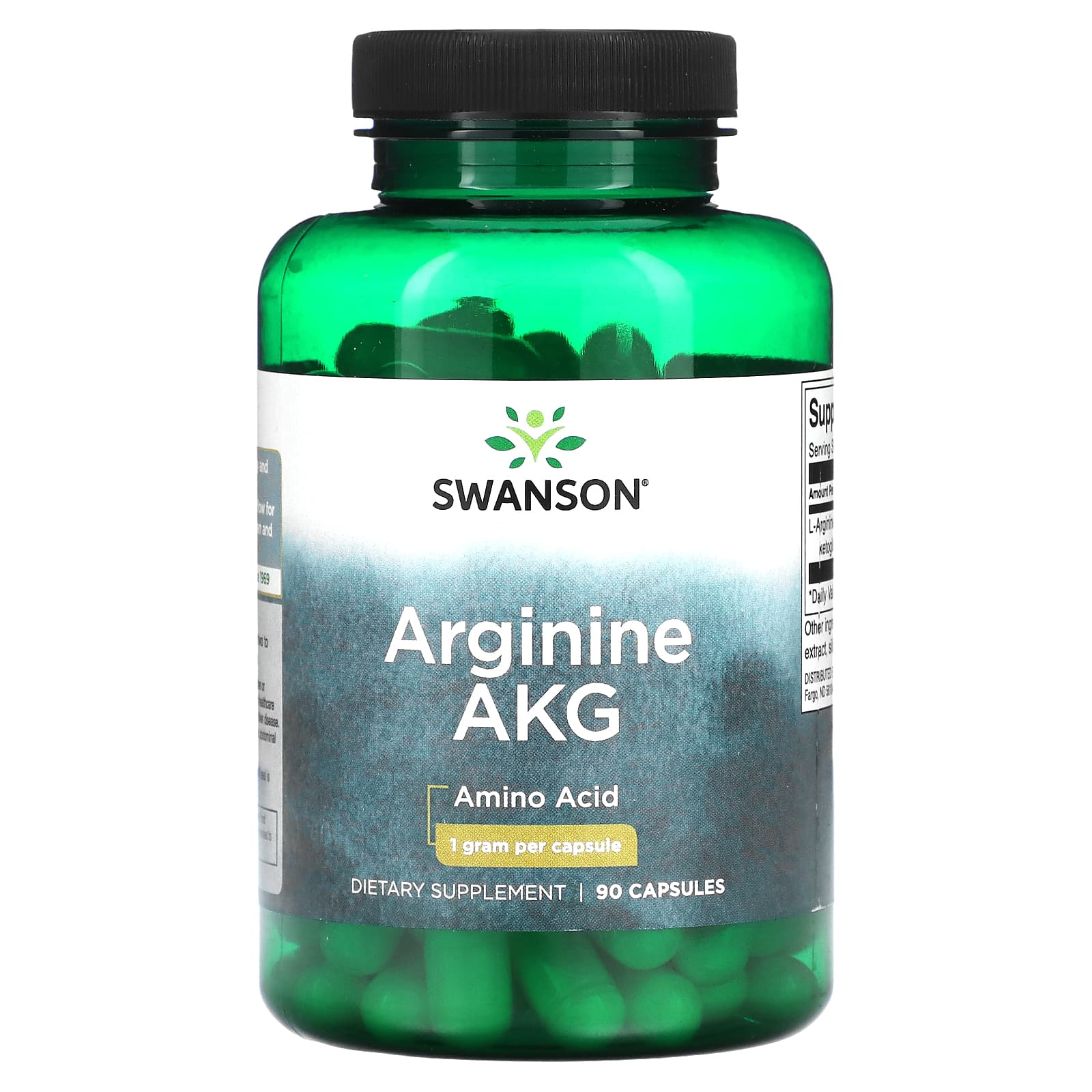 

Arginine Akg, 1,000Mg, 90 Capsules