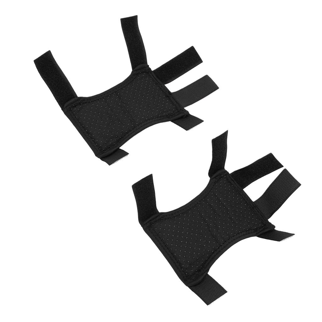 2 Pcs Forearm Crutch Pads Non Slip Breathable Adjustable Forearm Crutch Hand Grip Covers Black