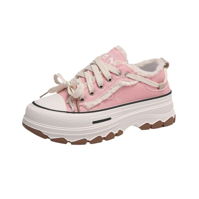 Canvas shoes summer women's little white shoes muffin board shoes thin breathable casual women's shoes
