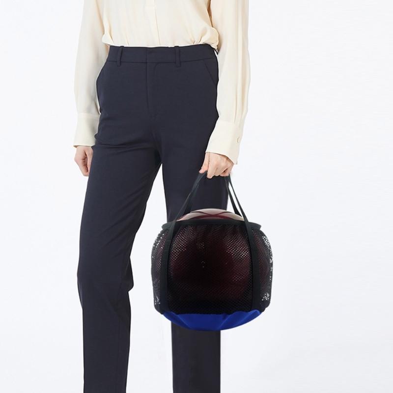 Durability Bowling  Storage Bag With Meshes Pocket Elastic Cord Closure Light weight Compacts Travel Accessory