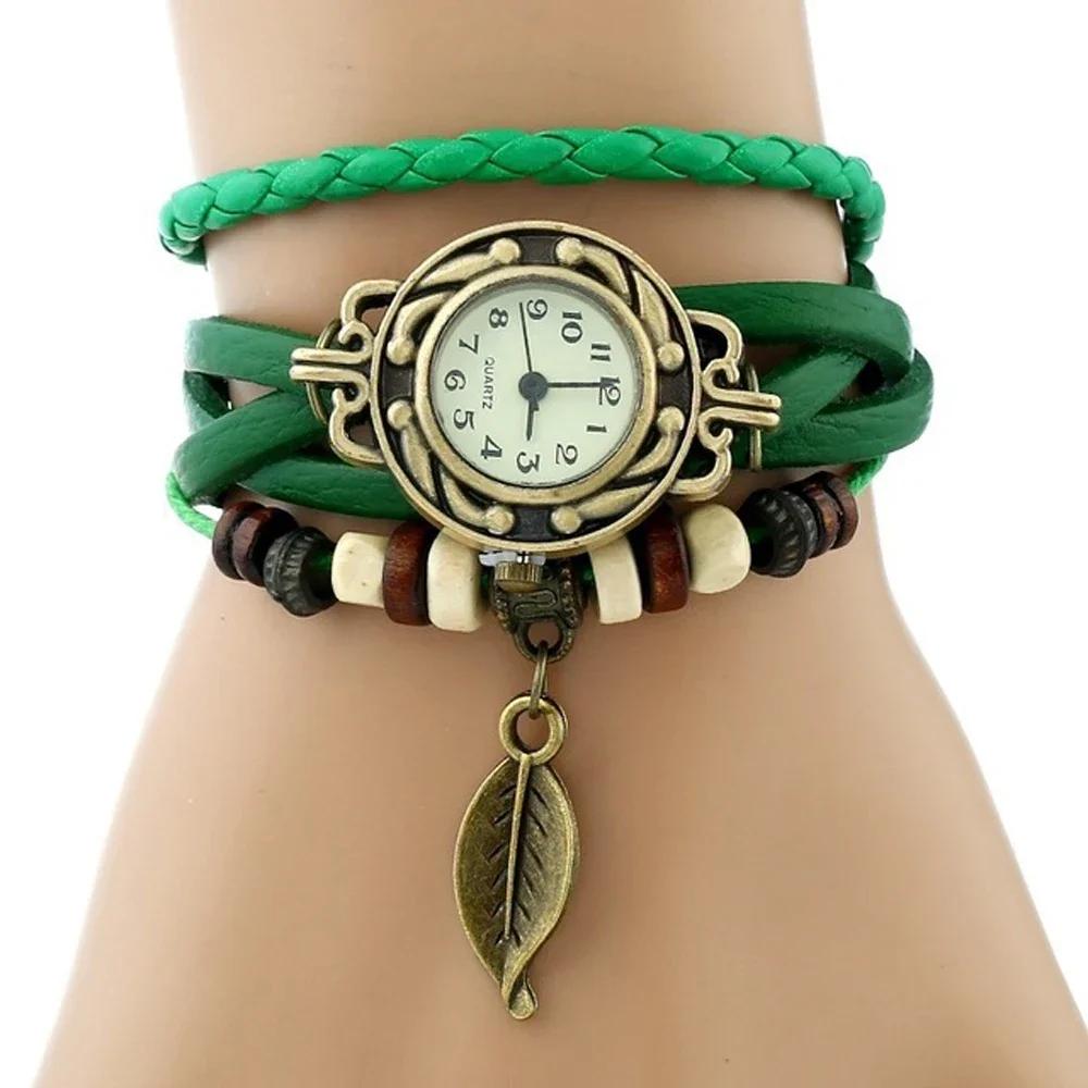 Şık Moda Bayan Elbise Saatleri Kadınlar İçin Vintage Kol Saatleri Deri Bant Küçük Kadran Kadın Kuvars Saat Montre Femme