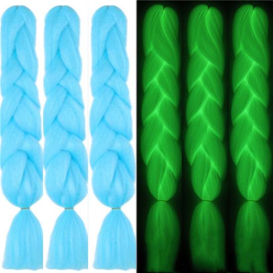 Glowing Braid Shining In The Darkness Prop High Anti-slip Smooth Realistic Decorative Role Play Temperature Silk Fluorescent