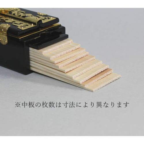Matsuyama Shinto Buddhist Supplies Store, Single-Tiered Retractable Memorial Tablet, 3.5 Sun (approx. 22cm) In Height, Rotating Memorial Tablet, Main