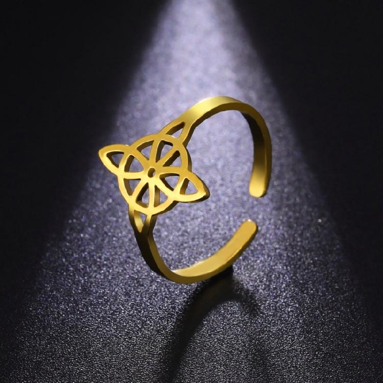 Witchcraft Knot Rings Gift for Women Geometric Celtic Knot Vintage Jewelry