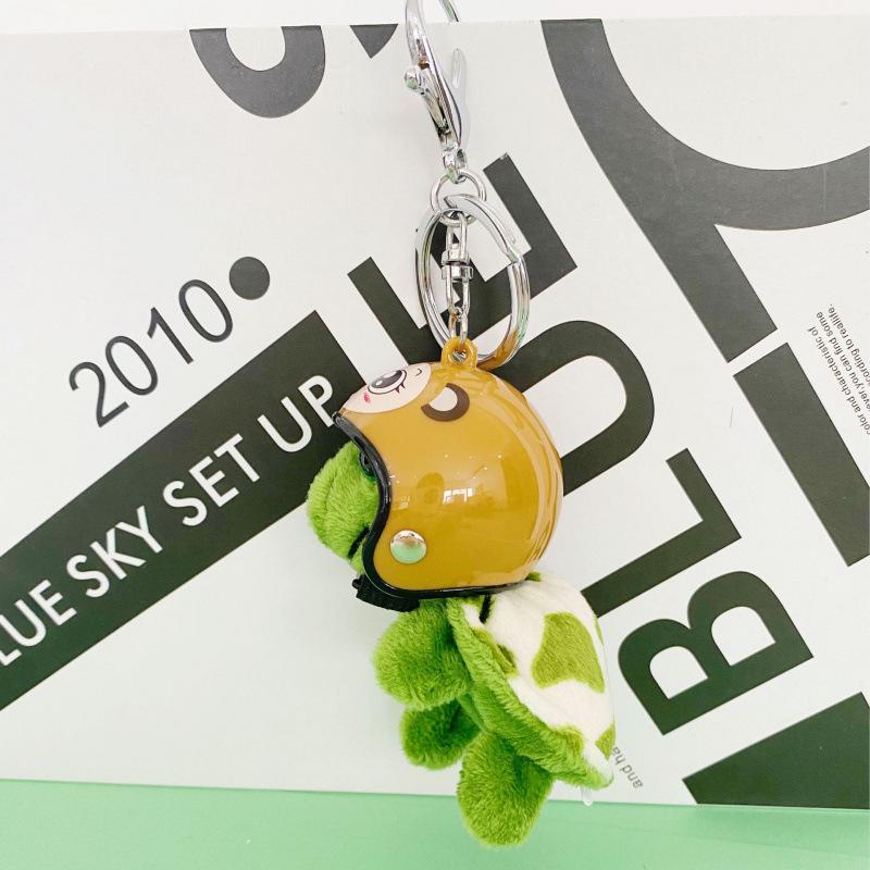 Wyspa Żółwi Kreskówkowy Breloczek do Kluczy Żółw: Pluszowy Wisiorek i Zawieszka do Torebki Lalka