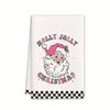Christmas gift hanging kitchen towel hand wipe absorbent towel household bathroom cartoon hanging towel cleaning rag