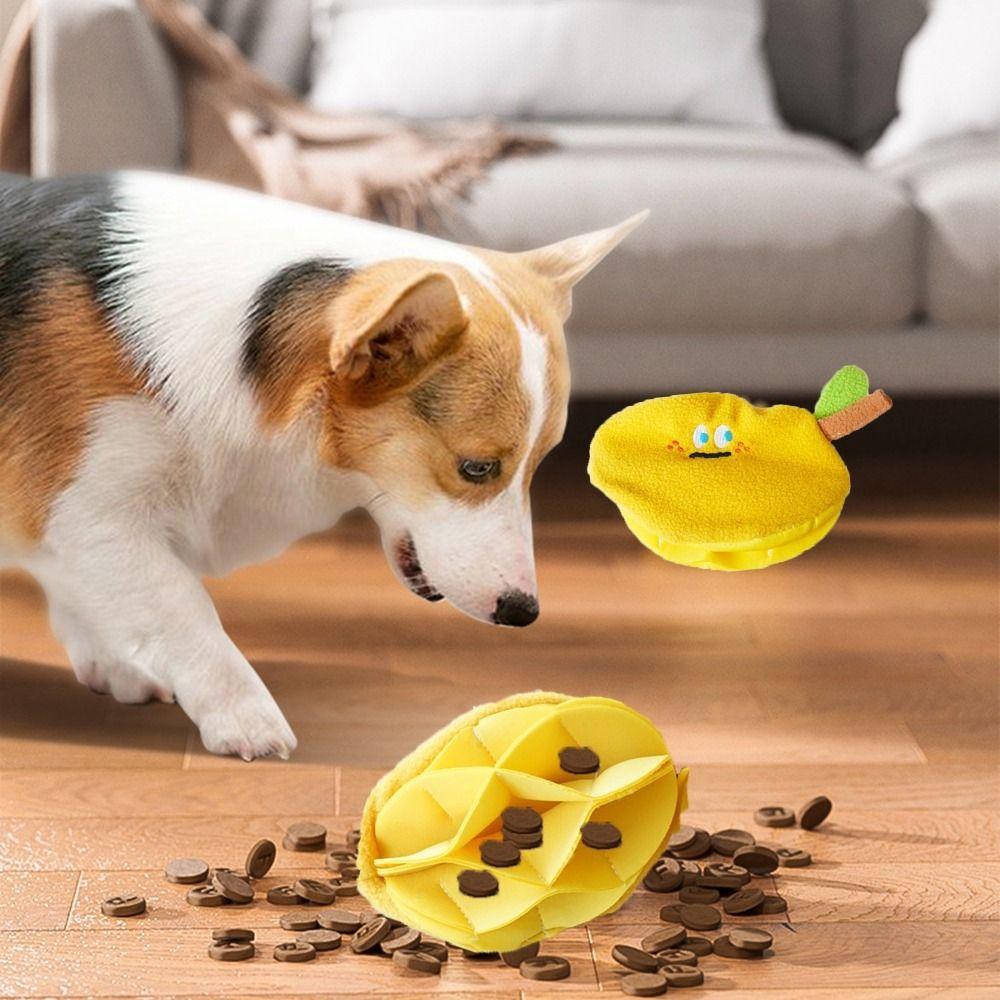 Verschleißfeste Versteck- und Suchspielzeuge für Haustiere, Mangoförmige Langsamfutterspielzeuge für Hunde, Gegen Langeweile