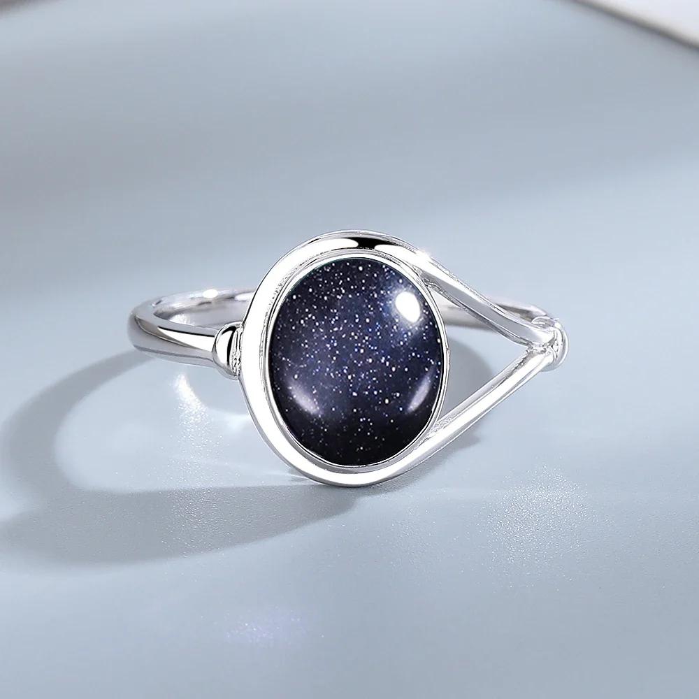 925 Silber Natursteinringe Mit Amethyst Einfacher Lila Ovaler Ring 8*10mm Feiner Schmuck Geschenke für Freundinnen für Frauen