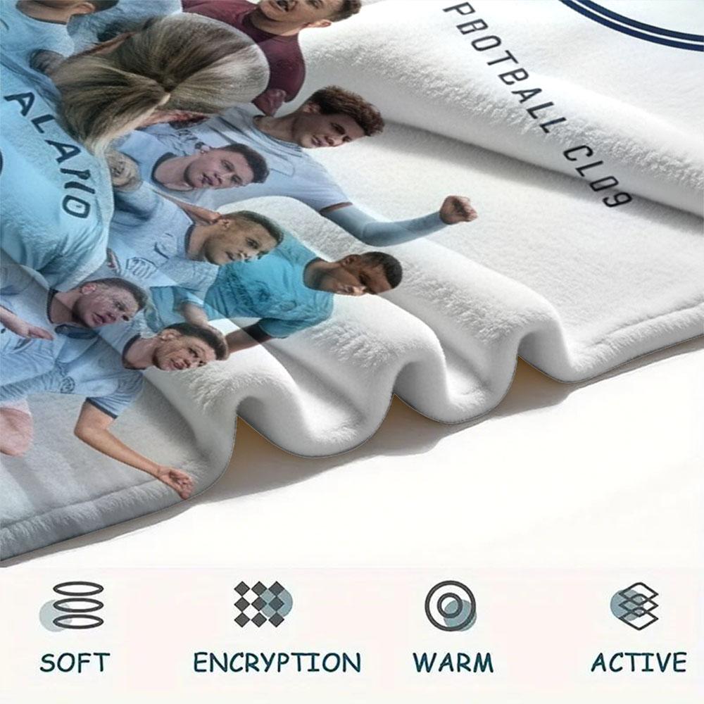 Eternal MCFC Spirit Blanket, High quality Comfortable for All Seasons, Home Decor, Warmth and Comfort