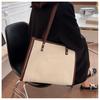 Women's Faux Leather Large Capacity Satchel Bag Korean Style Vintage Single Shoulder Handbag Crossbody Purse