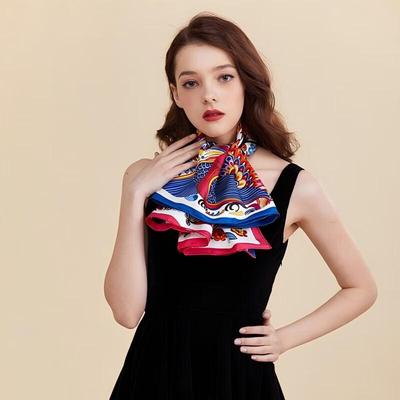 Spirit Bird Dance Mulberry Silk Square Scarf