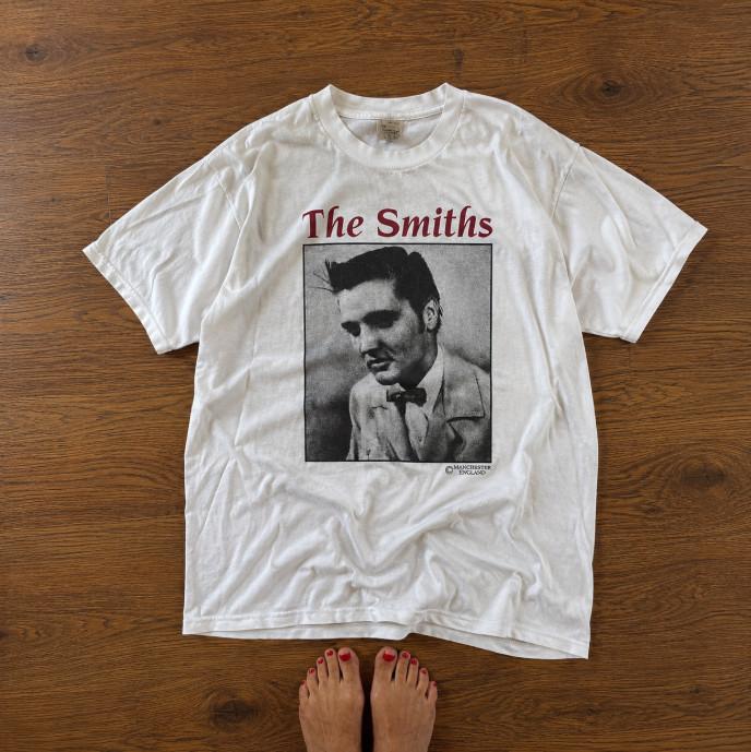 The Smiths White Graphic T-Shirt Morrissey Portrait Indie Rock Band Tee