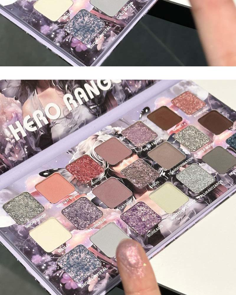 21-Color Cool Moon Tones Eyeshadow Palette: Matte, Pearlescent, Glitter Sparkle - High-End Feel, Affordable Makeup